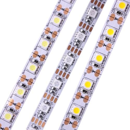 DC5V SMD LED Strip 5050 Waterproof IP65 IP20 RGB white warm white LED Light Flexible 5M For TV Background Lighting