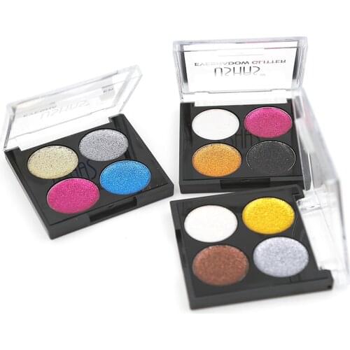 Eyeshadow Glitter Eye Shadow 1pcs 4 Colors Glitter Eyeshadow Eyes Makeup suite Shade 3060
