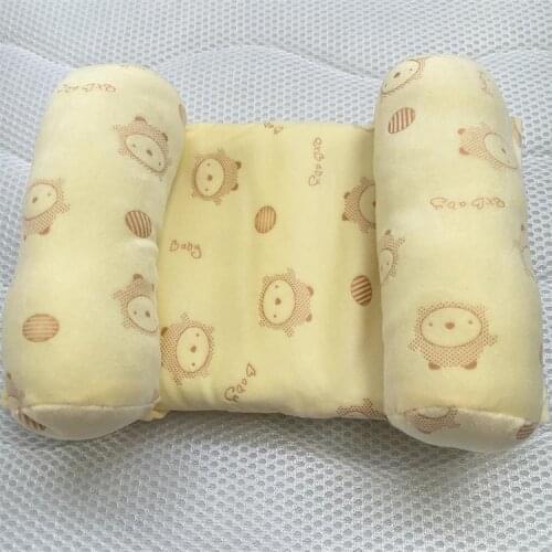 Comfortable Cotton Anti-roll Pillow Lovely Baby Toddler Safe Striped Sleep Head Positioner Anti-rollover Baby Pillow Positioner