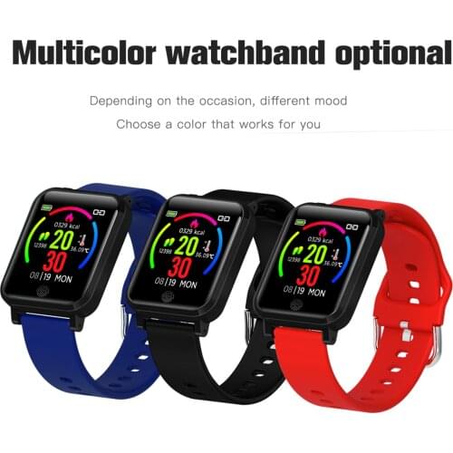 F29 Smart Bracelet Temperature Monitor 1.3 Inch Sports Smart Watch Heart Rate Blood Pressure Sleep Monitor Pedometer Alarm Clock