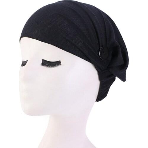 Ears Protection Headband With Button Outdoor Sport Hairbands For Women Girls Bandana Hair Accessories