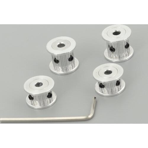GKTOOLS GT2 2GT 20 Teeth Tooth Idler Timing Pulley Bore 4/5/6mm for 6mm/10mm timing Belt Used In Linear 3D Printer Parts