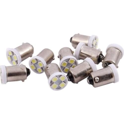 10 x T11 BA9S 4 LED 3528 SMD Auto Bulb H5W Car Lamp White 5000K DC 12V