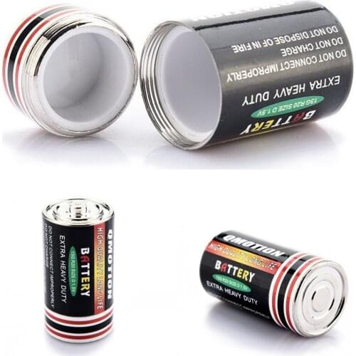 2019 Hot Sale 1PC Creative Case Pill Box Storage Boxes Battery Secret Stash Diversion Safe Hidden Money Coin Container Organizer