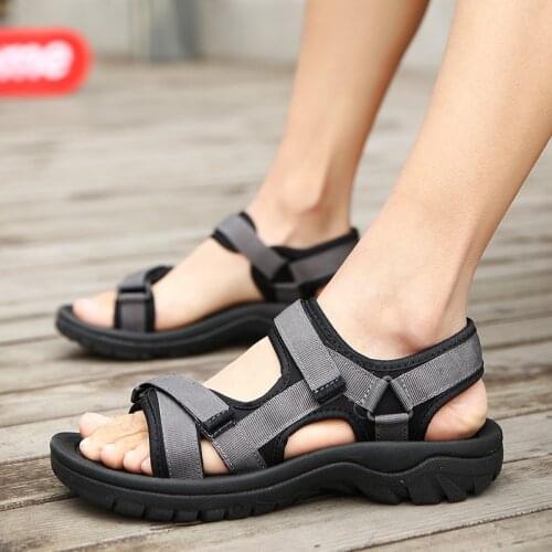 2020 Men Sandals Summer Shoes Man Outdoor Sandals Casual Beach Shoes Black Fashion Cool Slipper sandalias hombre