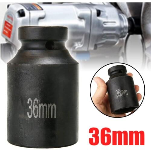 36mm Drive Socket Long 1/2" Drives Double Deep Metric Impact Socket Hex 12 Sided Air Pneumatic Repair Tool Parts