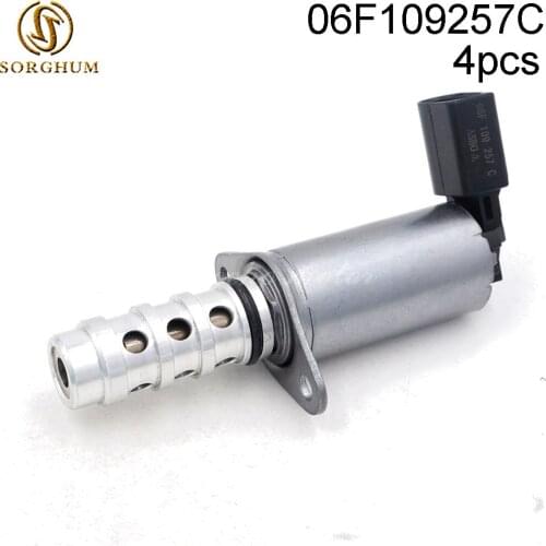 4PCS 06F109257A 06F109257C VVT Variable Timing Solenoid for Audi A3 A4 TT Volkswagen VW EOS Golf GTI Jetta Passat 2.0L