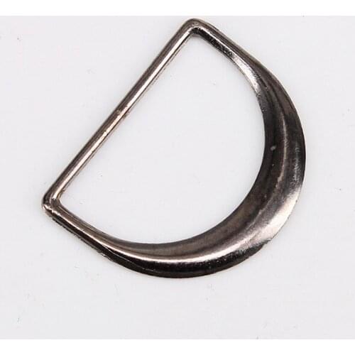 50piece 31mm Black Gun Metal Alloy D Ring Adjustable Belt Buckle for Backpack Straps Luggage Garment Accessories K403