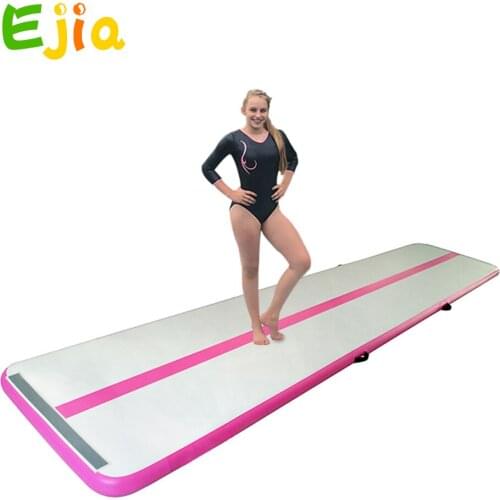 6*1m*10cm Inflatable air track cheap gymnastic equipment gym training floor mat inflatable air tumble track for sale