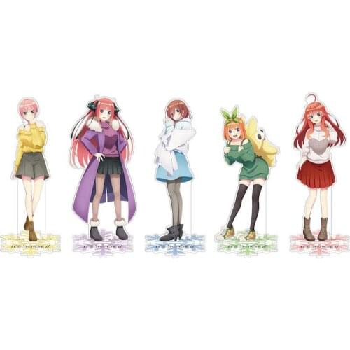 Anime The Quintessential Quintuplets Winter Clothing Series Nakano Ichika Miku Acrylic Stand Figure Model Plate Cosplay Decor