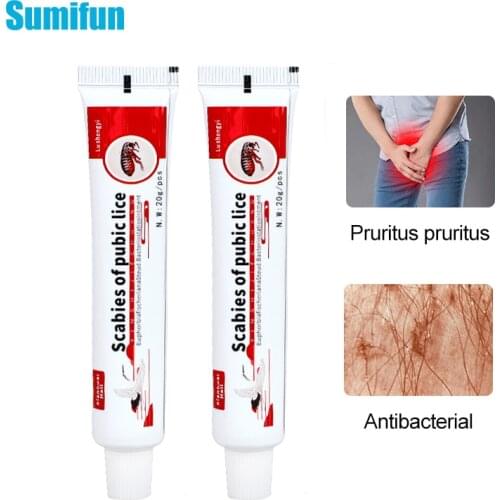 20g Anti-itching Ointment Pubic Lice Herbs Antibacterial Cream Treatment Scabies Mite Psoriasis Head Lice Removal Skin Care