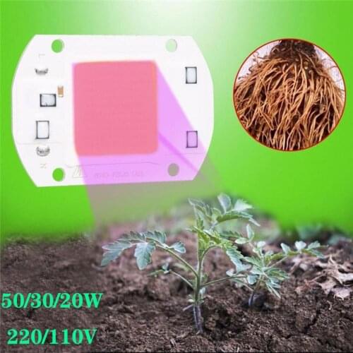 50W 30W 20W LED Grow Lamp Bead Chip 220V 110V LED Lamp Chip LED Bulbs Full for Seedling Flower Grow Plant Lighting