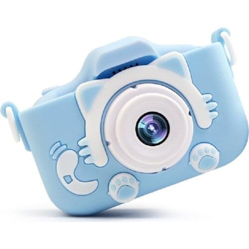 HD 1080P Kids Digital Camera 20MP Children Camera with USB Charger Built-In Game Camera w/ Shockproof Silicone Protection Cover