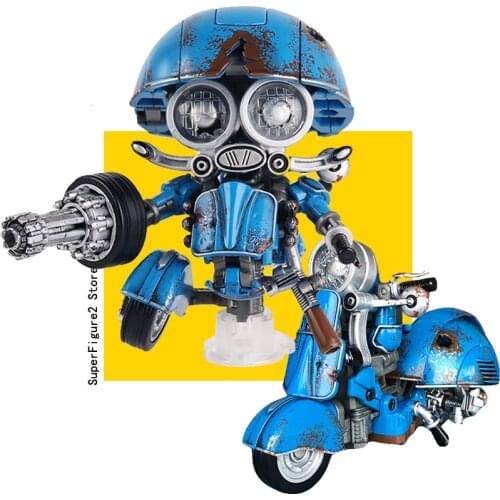 Transformation Action Figure Toy WEIJIANG Sqweeks Battle Damage With Platform Small Steel Cap Movie Model Deformation Robot