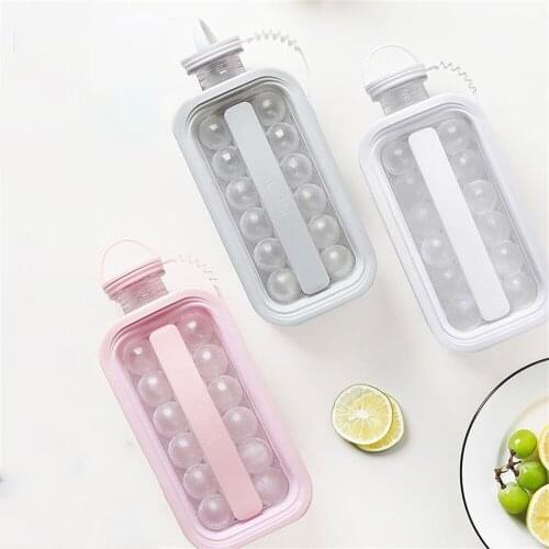 Ice Ball Maker 2 in 1 Portable Ice Kettle Ice Cube Maker Form For Whiskey Cocktail DIY Round Ice Ball Party For Bar Kitchen Tool