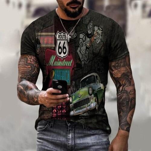 New Mens T-shirt 3D Printed Casual T-Shirt Hip-Hop Style Large Size T-Shirt Summer Short Sleeve Tops