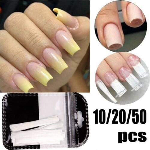 Fake nail glass fiber nail silk extension acrylic skill salon nail extension tool nail display fake nail