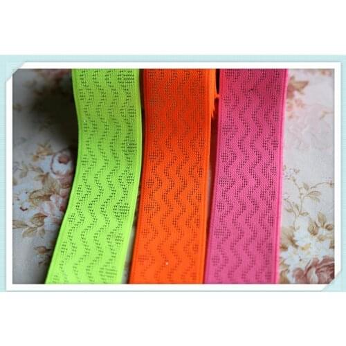 Curved silver wire Elastic Bands 37MM Elastic Ribbon Clothing Bags Trousers Elastic Rubber DIY Sewing Accessories rubber band