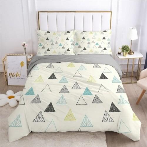 Classic Fresh Bedding set Bed Linens Qulit/Comforter Case with Zipper Duvet Cover Sets Single Twin Size 3D European Bedclothes