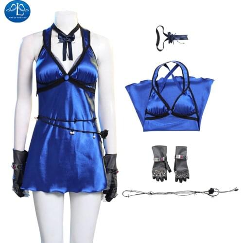 Game Final Fantasy VII Remake Tifa Lockhart Cosplay Costume Dress Women Girls Halloween Carnival Outfit