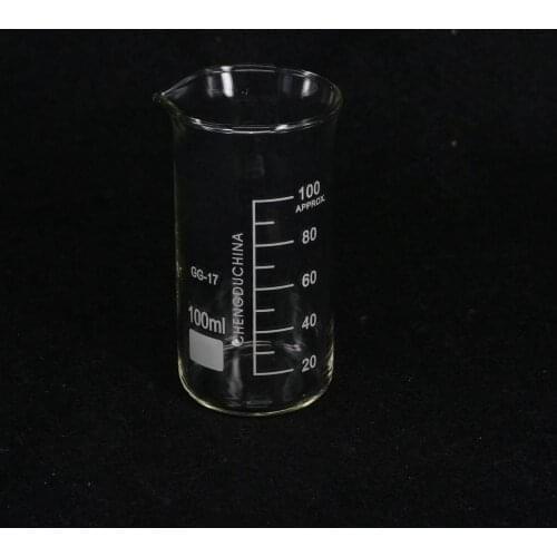 100ML Tall Form Beaker Chemistry Lab GG-17 Borosilicate Glass Thickened