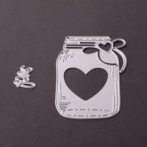 Metal Caring bottle die cutting dies for Scrapbooking/DIY Easter wedding Halloween Easter card