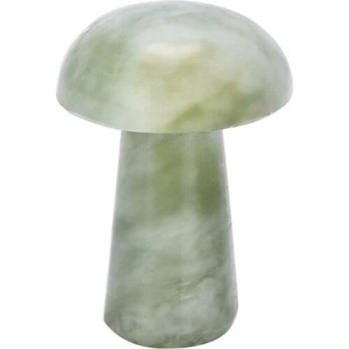 1PCS Anti-wrinkle Relaxation Beauty Health Care Tool Facial Body Foot Gua Sha Thin Stone Mushroom Massage Jade