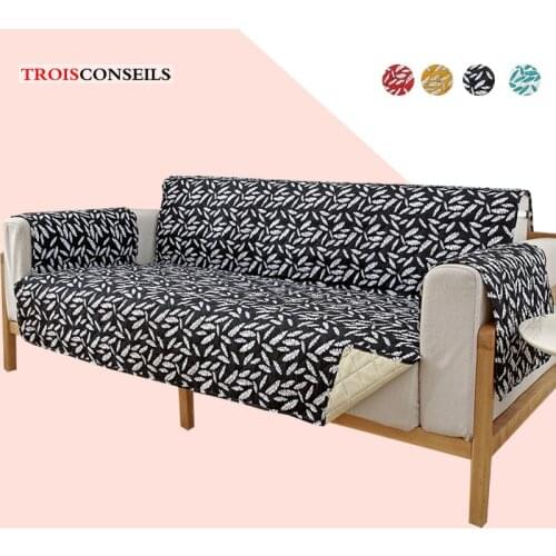 Printed Sofa Cushion Cover Removable Pet Kid Mat Armchair Furniture Protector Washable Couch Covers Slipcovers 1/2/3 Seat