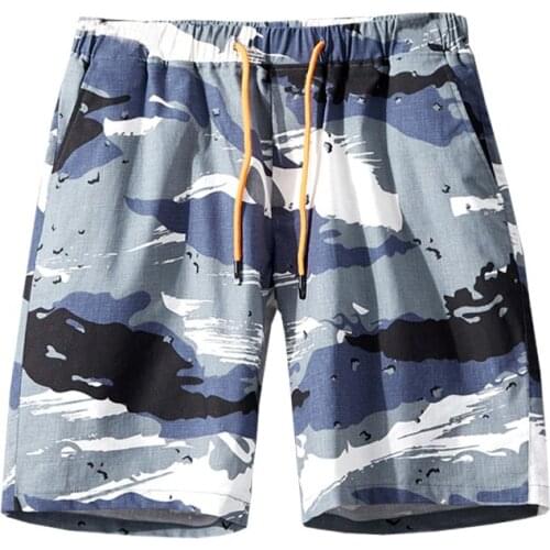 Mens Casual Shorts Streetwear Cargo Shorts Homme Summer Camo Cotton Sweatpants Men Camouflage Military Pantalon