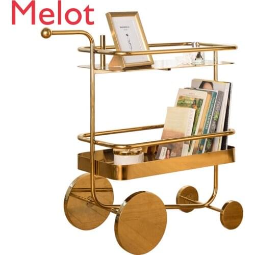 Nordic Cake Car Trolley Restaurant Hotel Stainless Steel Storage Rack Original Wine Trolley convenient family High quality