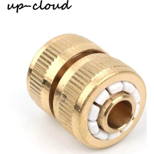 1pc brass pipe repair joints garden hose extend connector 1/2" 16mm pipe joints car wash connector garden irrigation connector