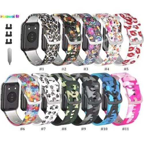Sport Silicone Band For Huawei Watch Fit Strap Screen Protector Watch Case For Huawei fit 2020 Wristband Bracelet Accessories
