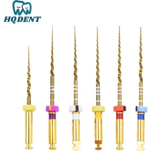 Dental Gold Flexible Super Endo Rotary Files Golden Endodontic Files Nickel Titainium Dentistry Instrument 21/25mm