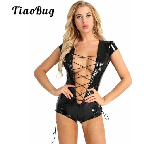 TiaoBug Black One Piece Swimwear