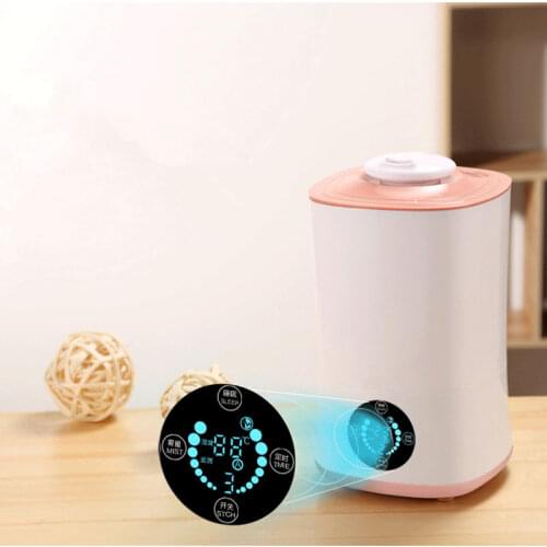 220V Humidifier Touch and Remote Control LED Display Ultrasonic Cool with Filter Humidity Mist Control Timing Water Shortage