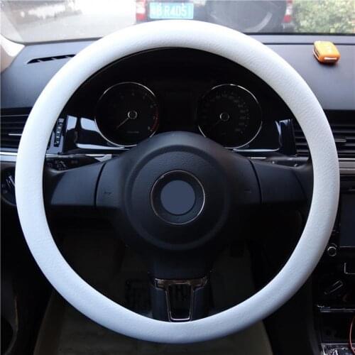 Universal Solid Color Anti-slip Silicone Car Steering Wheel Protective Cover