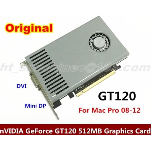 Warranty 3 months For nVIDIA GeForce GT120 512MB DDR3 DVI+Mini DP interface PCIE Video Card For Mac Pro3.1-5.1 (2008-2012)