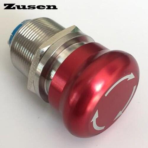 Zusen 22mm metal emergency switch push button switch ZS22-11T/S