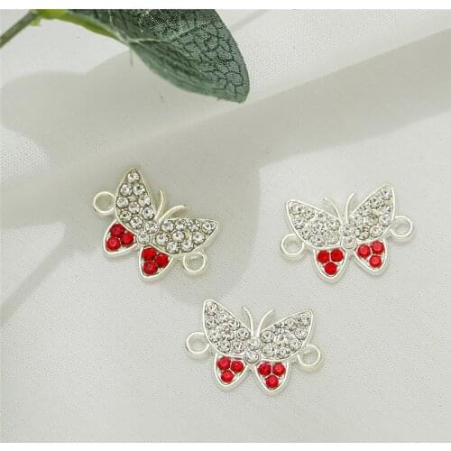 10pcs 13x19mm Butterfly Charms Insect 2 Hole For Jewelry Making Earring Pendant Necklace And Bracelet Charms