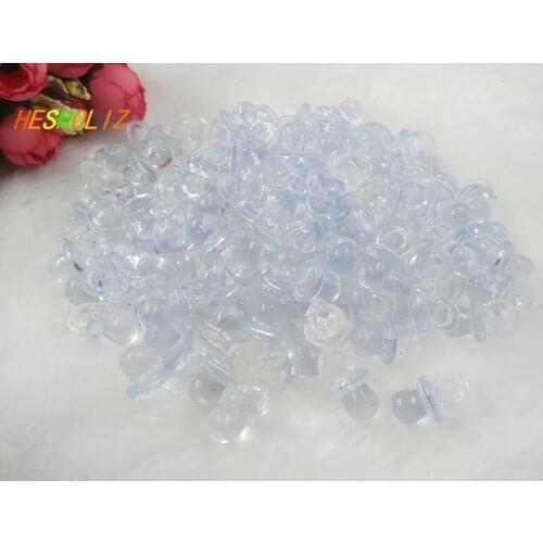 Clear 100pcs Mini Pacifiers Baby Shower Party Game Decoration Favors