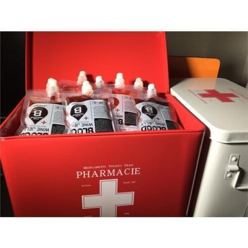 5pcs 250ml Halloween Cosplay Party Drink Container Drinking Bag Fruit Juice Blood Drinking Pack Beverage Bag Decor Prop Supplies