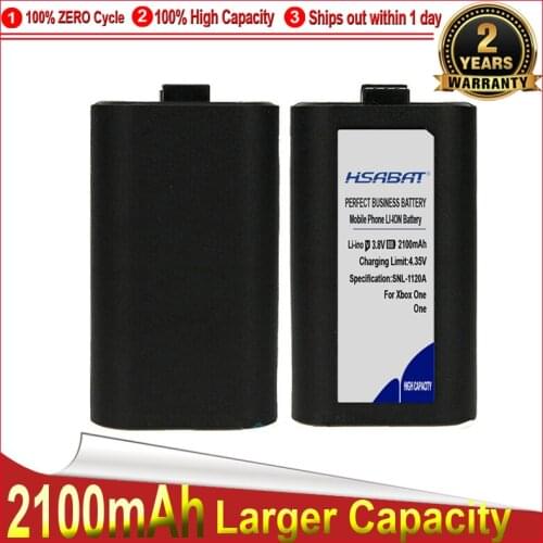HSABAT 0 Cycle 2100mAh Battery for Microsoft Xbox One X S Play High Quality Replacement Accumulator