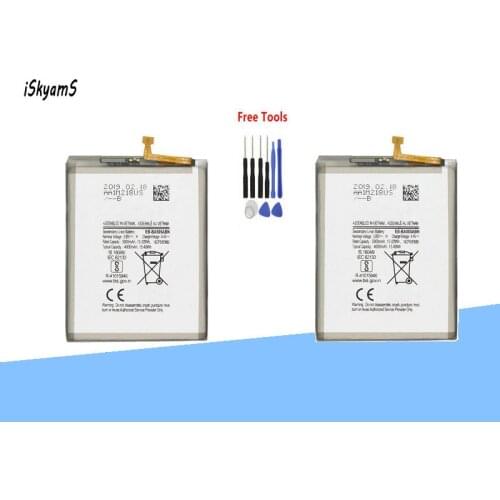 ISkyamS 2x 3900mAh EB-BA505ABU EB-BA505ABN Replacement Phone Battery For Samsung Galaxy A50 A505F SM-A505F +Tool