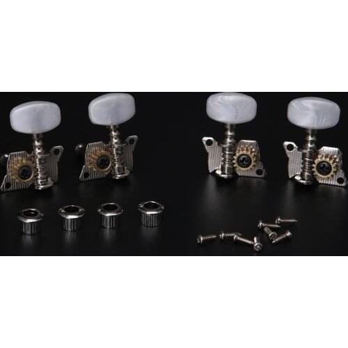 2R+2L Guitar Ukulele Tuning Pegs Button Strings Tuning Tuners Heads Accessories U2JB