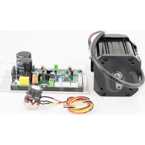 WM210V Low Noise Stepless Speed Regulation Motor DIY Lathe Brushless Motor With Governor Plate Speed Controller 750W