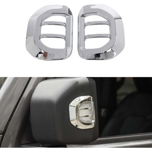 For Jeep JT Gladiator 2018+ Car Rearview Mirror Turning Light Lamp Decoration Cover Frame Trim Stickers Exterior Moldings