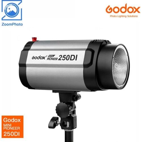 Godox MINI PIONEER 250DI 220V 110V Studio Flash Monolight Flash Strobe With Lamp Head For DSLR Cameras