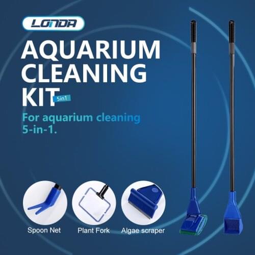 ILONDA Fish Tank Algae Removal Algae Scraper Cleaning Tool Set Brush Aquarium Glass Tank Aquarium Supplies