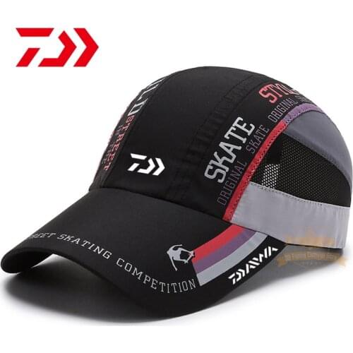DAIWA Fishing Sun Hat Outdoor Sports Quick-drying Mesh Baseball Cap Riding Leisure Sun Protection Breathable Fishing Sun Hat