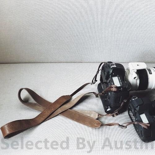 Hand Made Leather Sling Shoulder Strap Belt Cattlehide For Camera Leica Fuji Sony Canon Nikon Olympus Ricoh